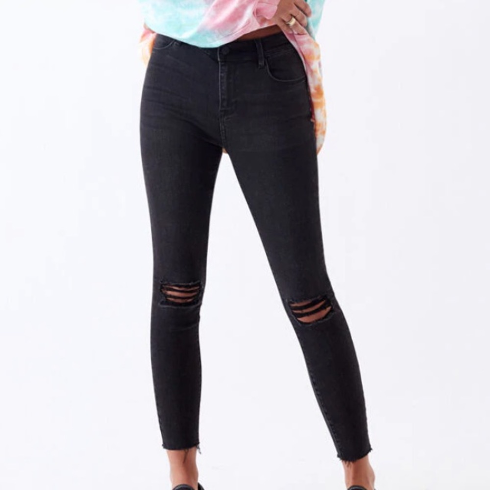 PACSUN high rise skinniest ankle black jeans